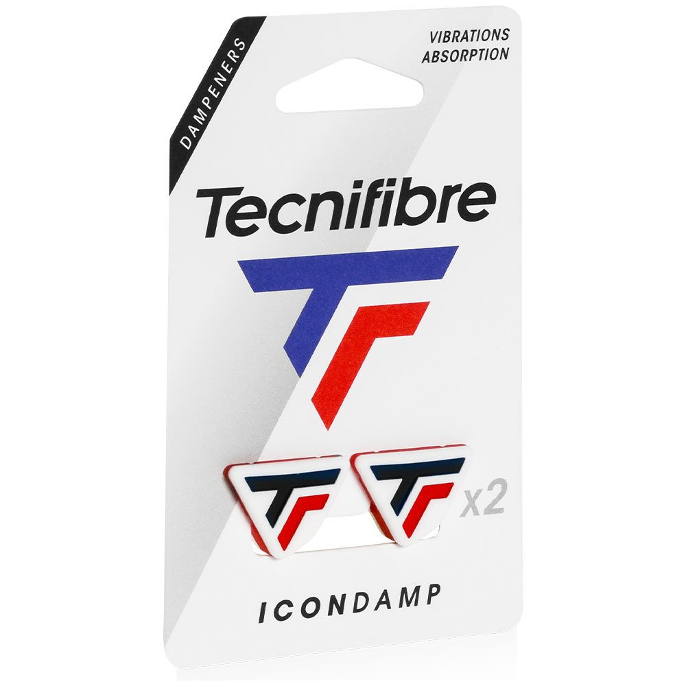 Tecnifibre Icon Damp White / Red Vibration Dampener
