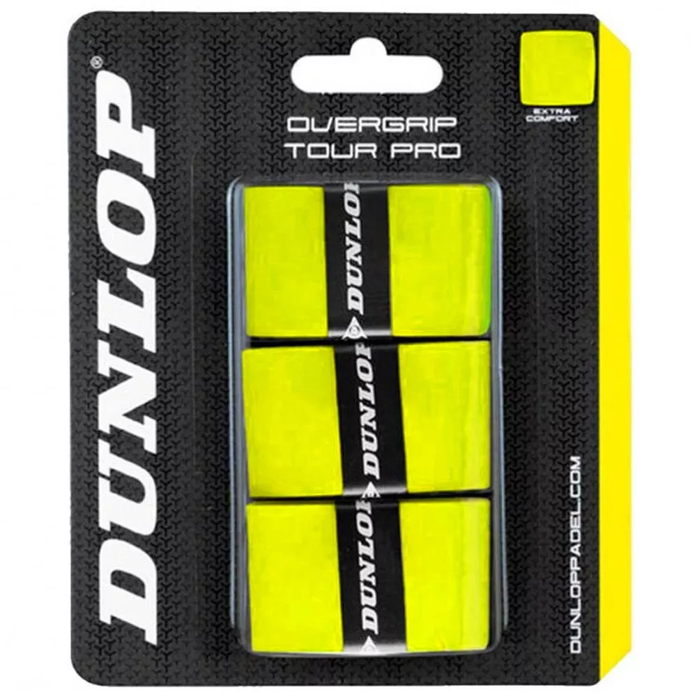 Dunlop Tour Pro Yellow x 3 overgrips