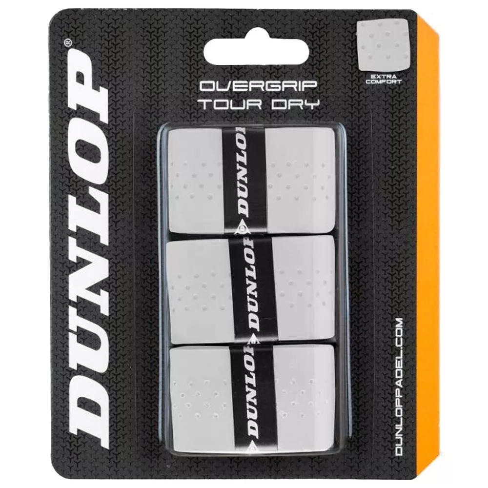 Dunlop Tour Dry White x 3 overgrips