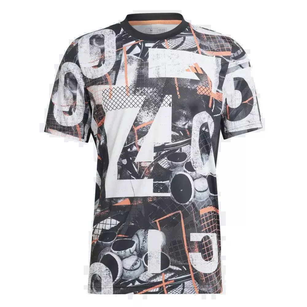 Adidas Club Graph Printed T-Shirt