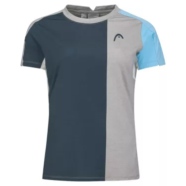 Head Padel Tech Woman Grey / Blue T-Shirt