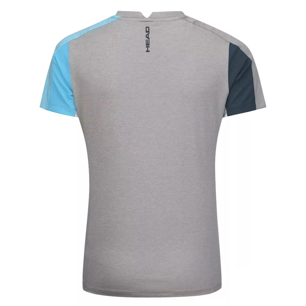 Head Padel Tech Woman Grey / Blue T-Shirt