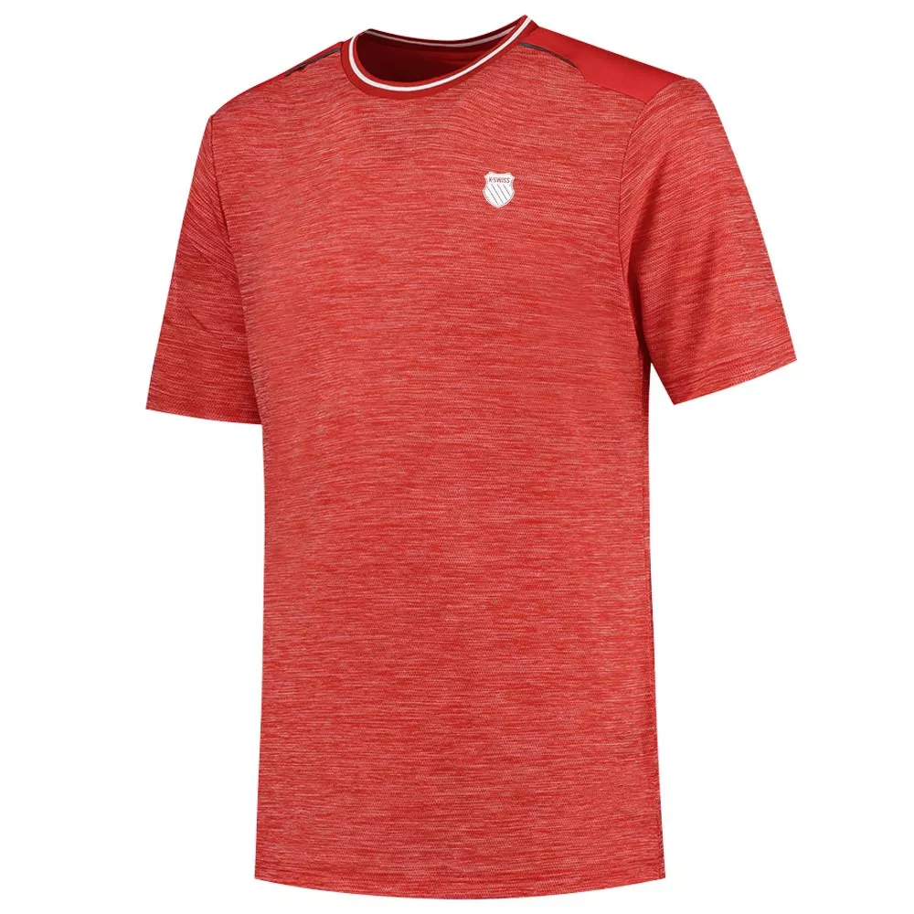 K-Swiss Hypercourt Tee Melange Red T-shirt