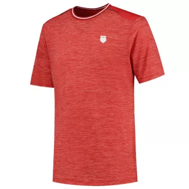 K-Swiss Hypercourt Tee Melange Red T-shirt