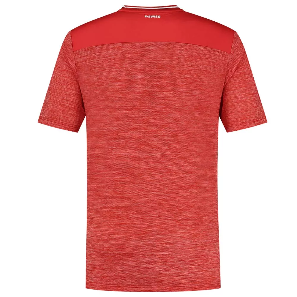 K-Swiss Hypercourt Tee Melange Red T-shirt