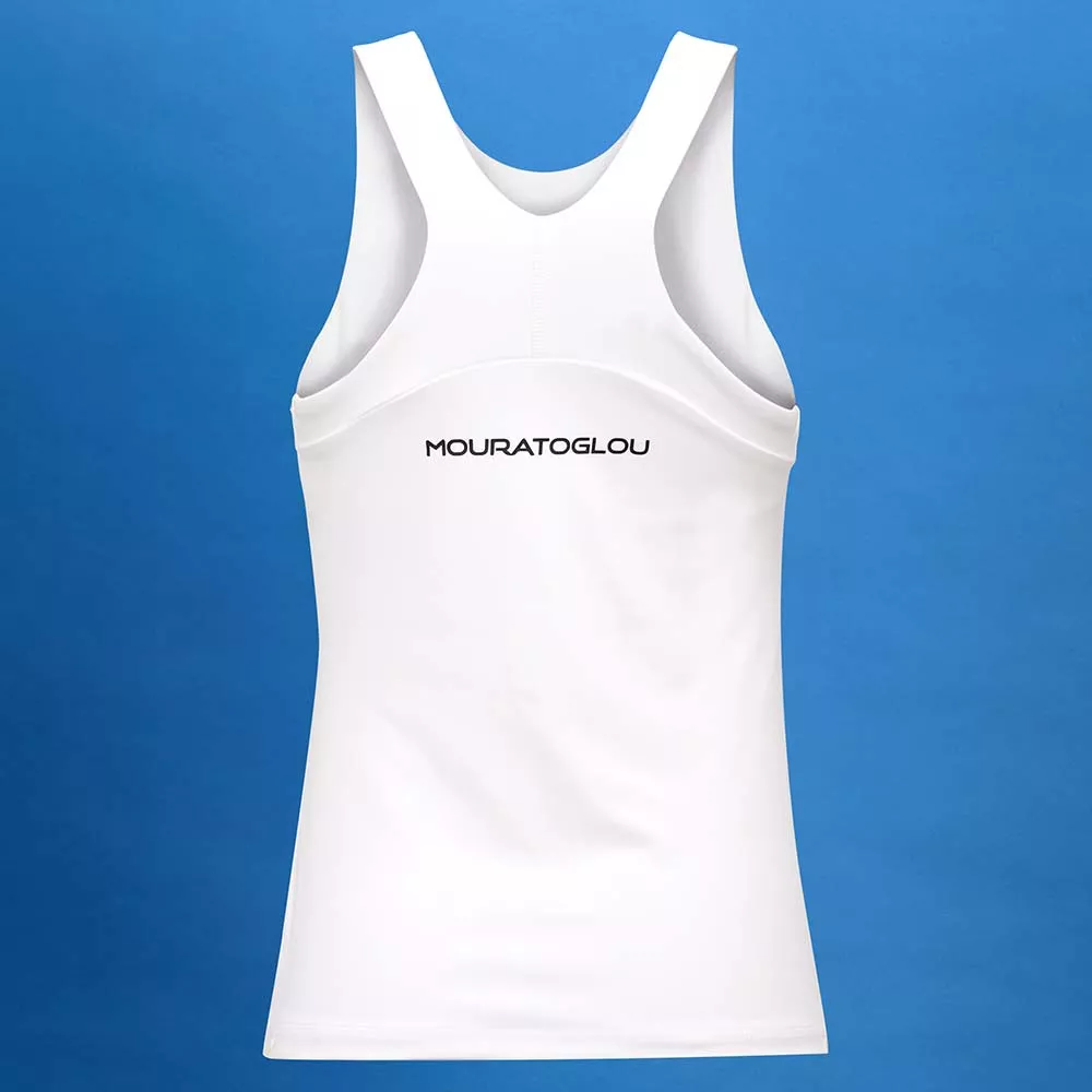 Le Coq Sportif Tank Top Yannick Noah Paris White / Yellow