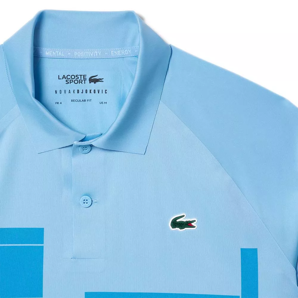 Polo Lacoste Tennis Novak Djokovic Player Blue Polo