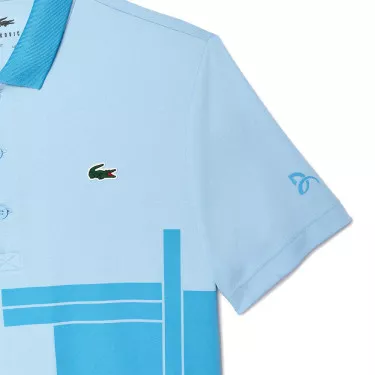Polo Lacoste Tennis Novak Djokovic Fan Light Blue Polo