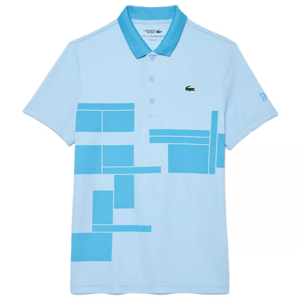 Polo Lacoste Tennis Novak Djokovic Fan Light Blue Polo