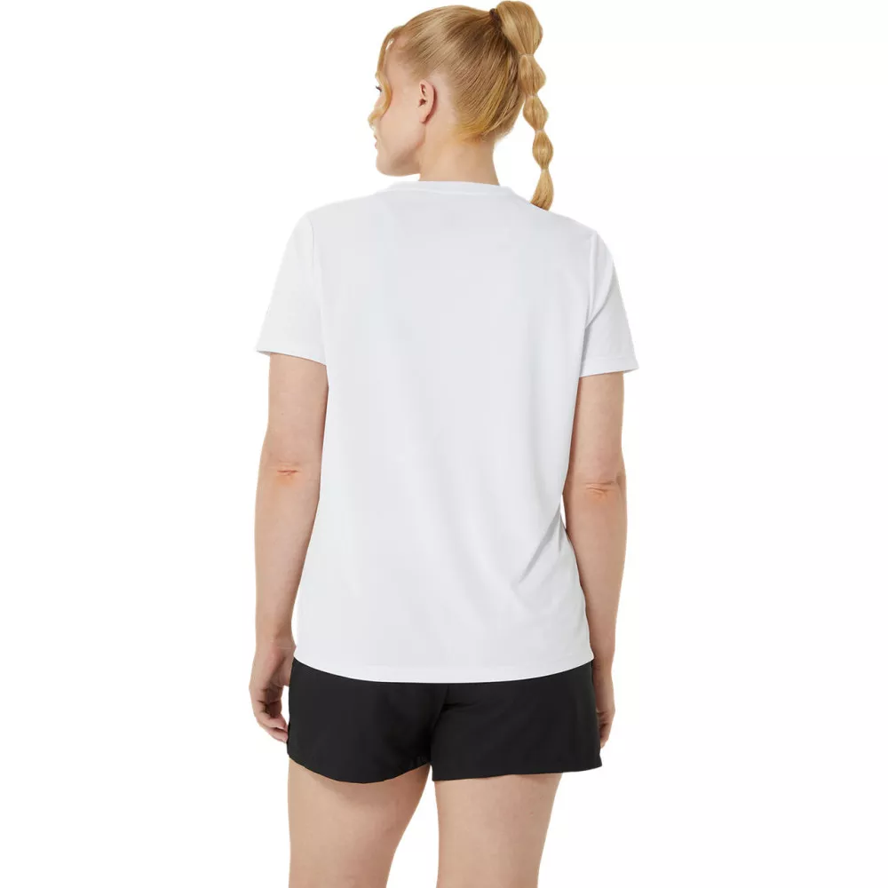 Asics Court SS Woman T-Shirt White / Pink