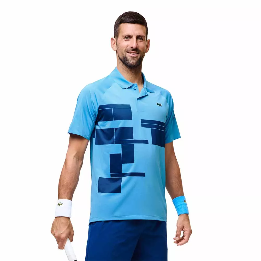 Lacoste Tennis Novak Djokovic Player Blue Polo