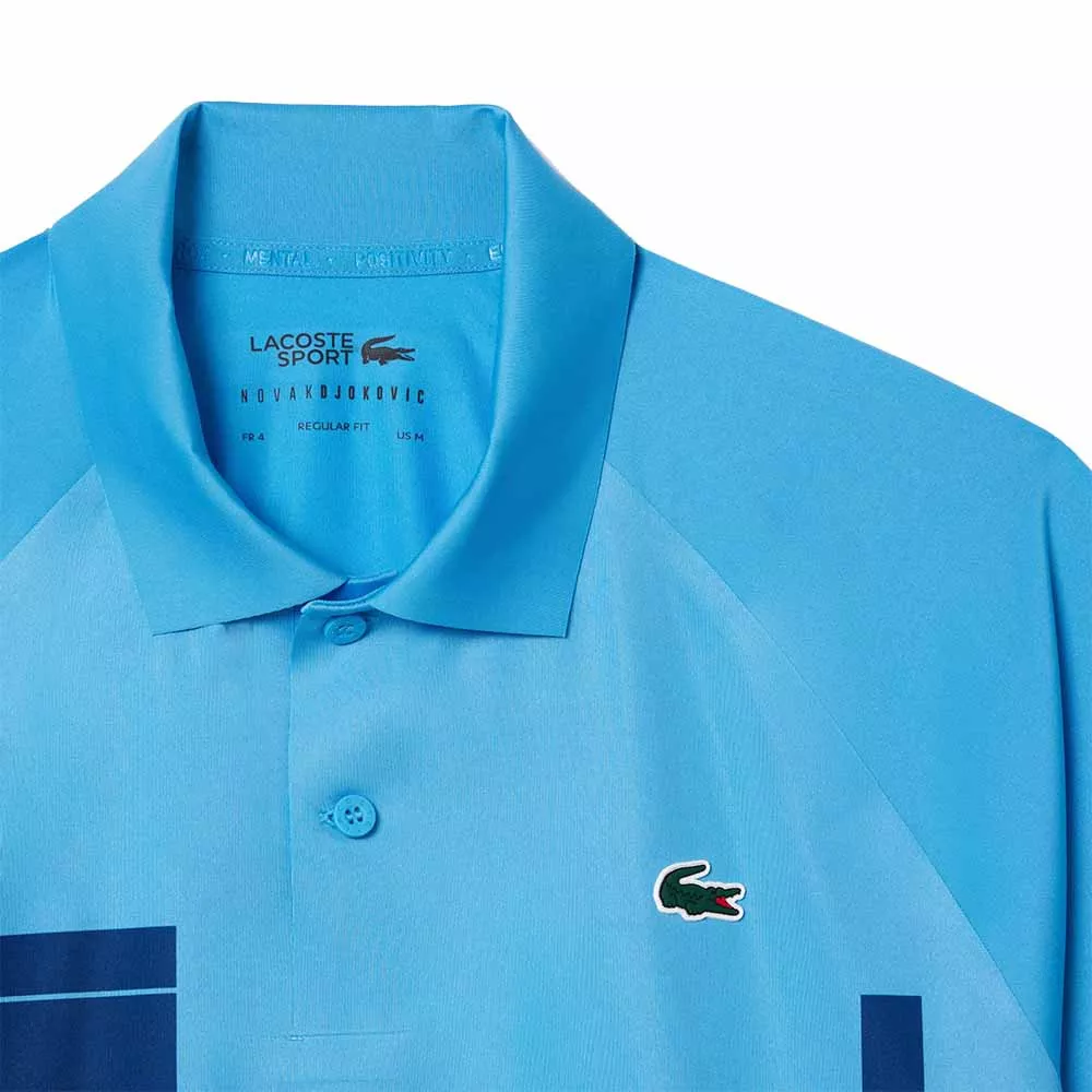 Lacoste Tennis Novak Djokovic Player Blue Polo