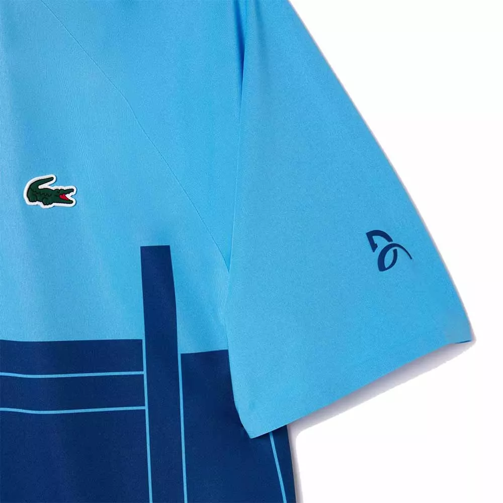 Lacoste Tennis Novak Djokovic Player Blue Polo
