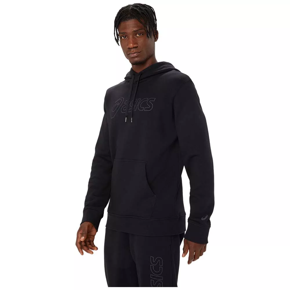 Asics Logo Hoodie Navy Blue