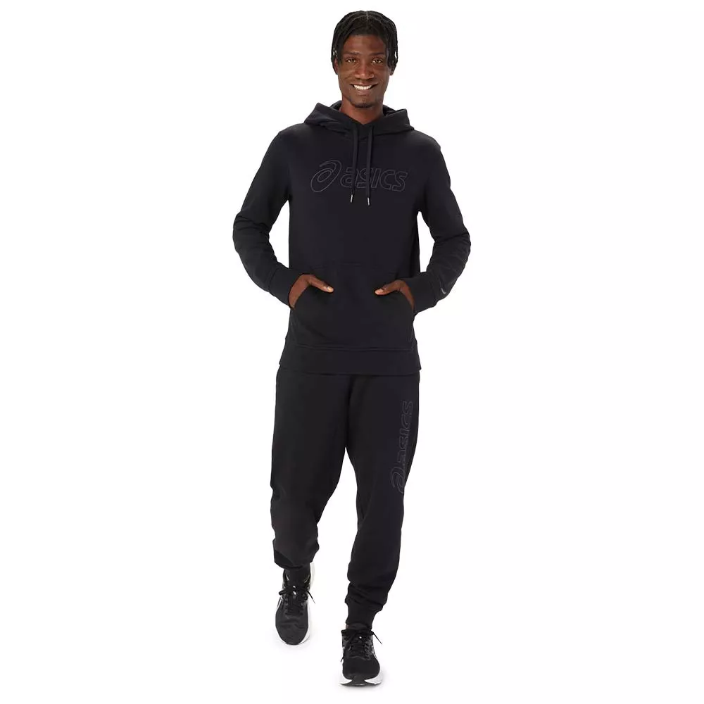 Asics Logo Hoodie Navy Blue