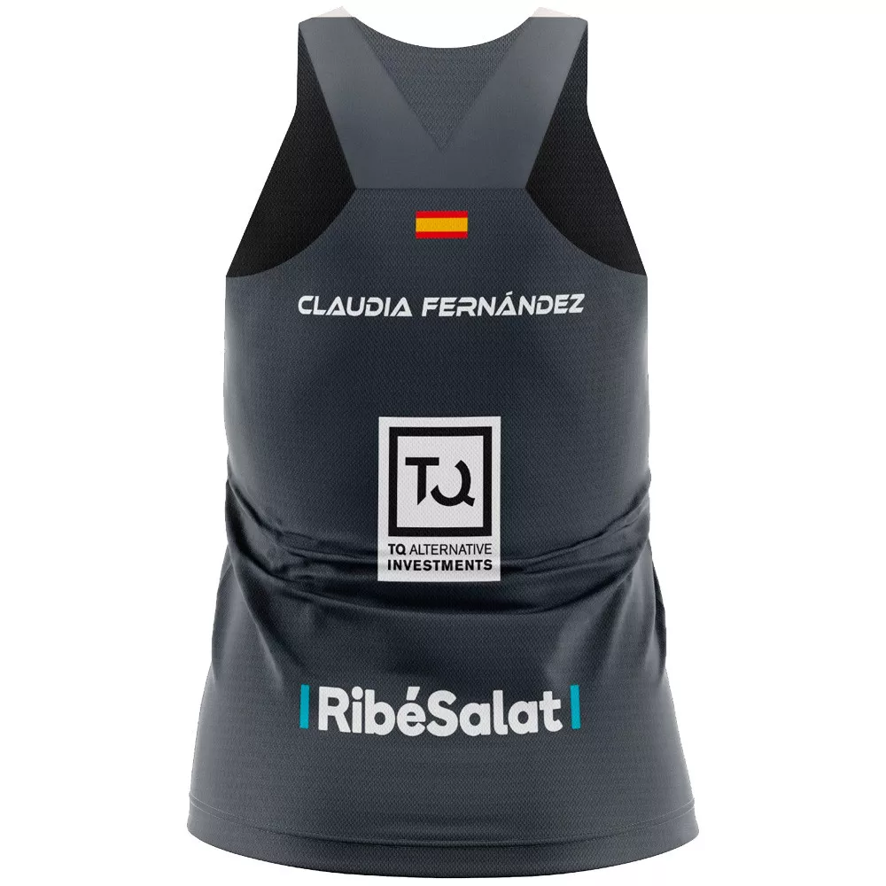 Bullpadel Lleva Claudia Fernández Black tank top