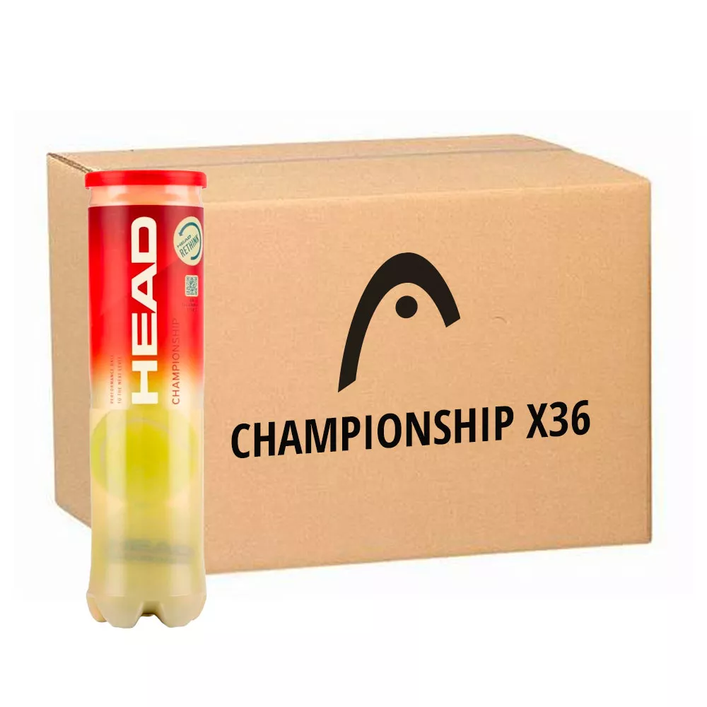 Box 36 cans of 4 Head Championship balls