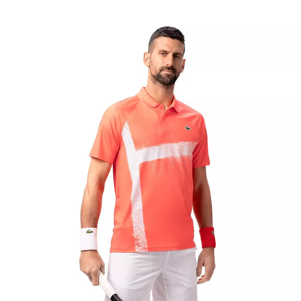 Lacoste Tennis Novak Djokovic Player Blue / White Polo