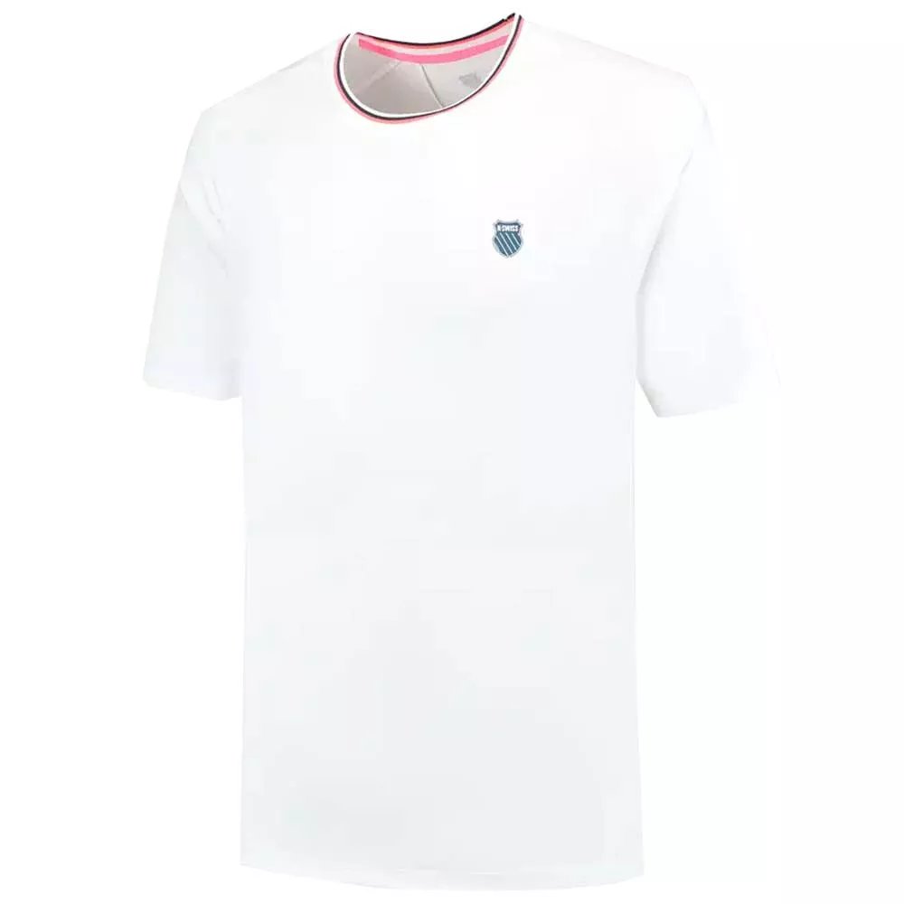 K-Swiss Hypercourt Mesh Crew T-Shirt Petrol Blue