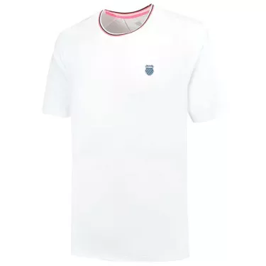 K-Swiss Hypercourt Mesh Crew T-Shirt Petrol Blue