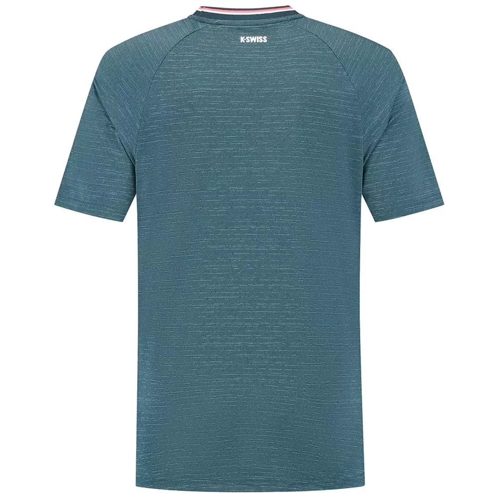 K-Swiss Hypercourt Tee Melange Blue Opal T-shirt