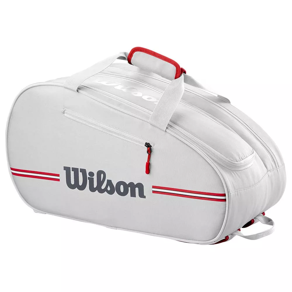Wilson Team Padel Heather Grey / Red bag