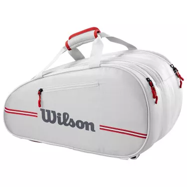 Wilson Team Padel Heather Grey / Red bag