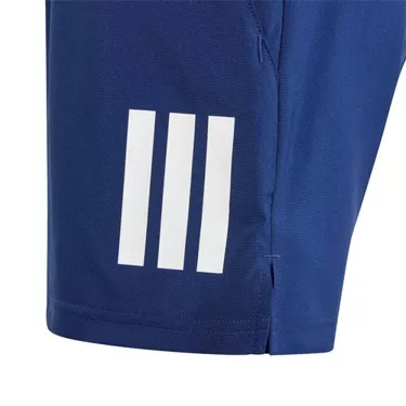 Adidas Junior Club 3 Stripes Navy Short