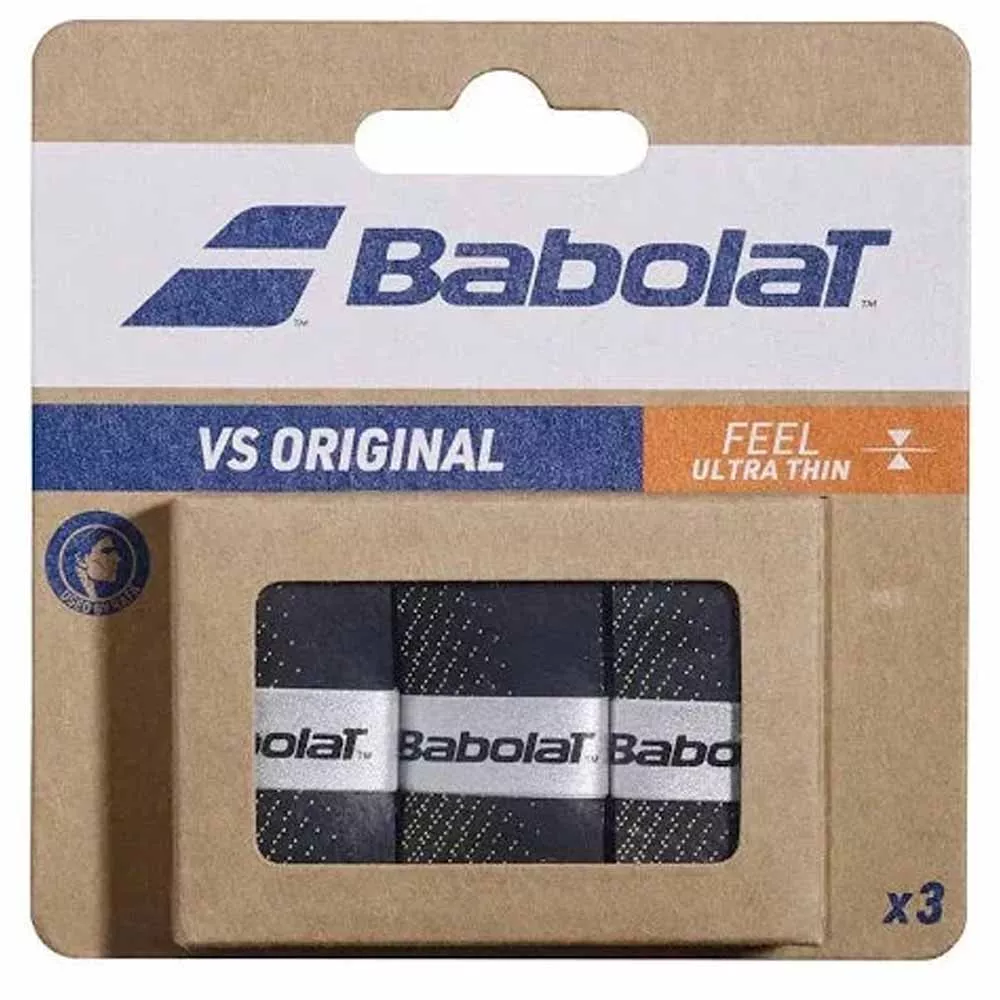 Babolat VS Original Black Neon Yellow x 3 overgrips
