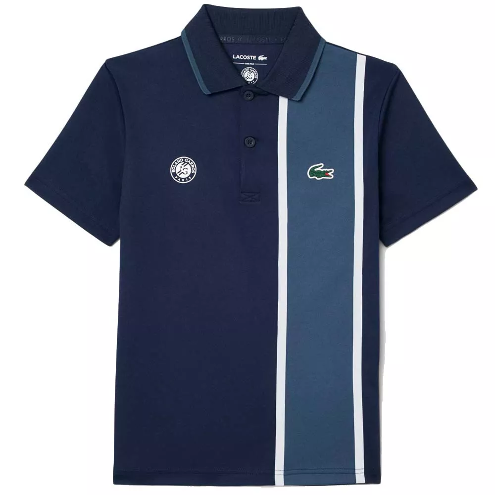 Lacoste Sport Roland Garros Junior Navy Blue polo
