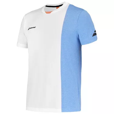 Babolat Play Crew Neck Boy Blue / White T-Shirt