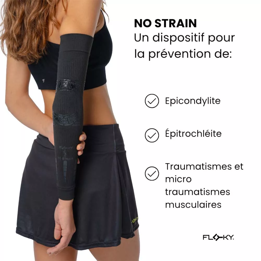 Floky NO-STRAIN Armsleeves White