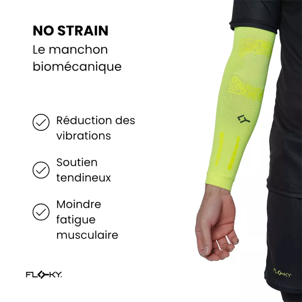 Floky NO-STRAIN Armsleeves White
