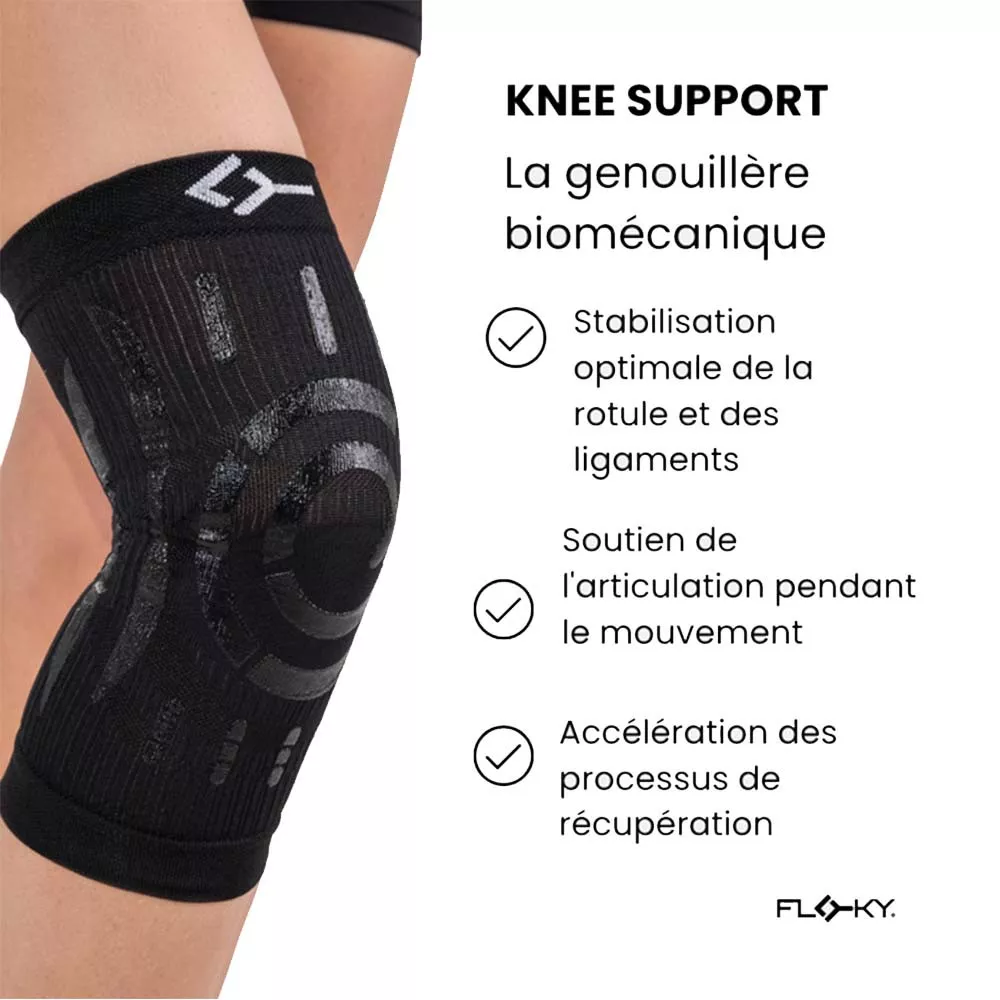 Floky Knee Support Left Black