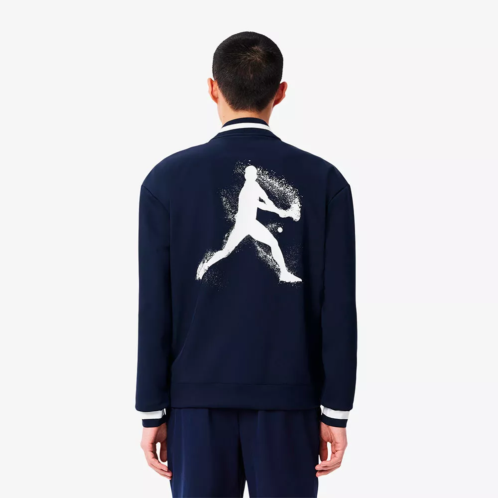 Lacoste Roland Garros Navy Blue Zip-Up Jacket