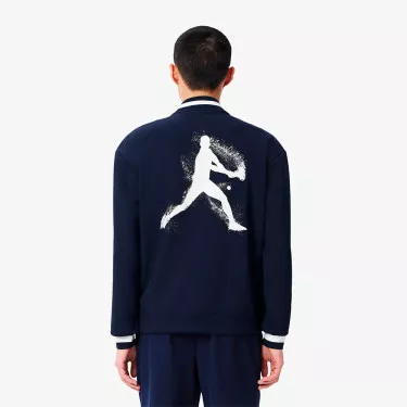 Lacoste Roland Garros Navy Blue Zip-Up Jacket