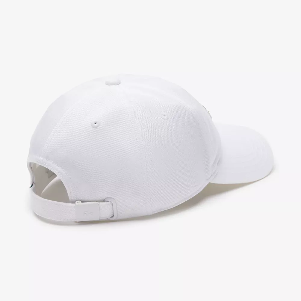 Lacoste Black Cotton Twill Cap
