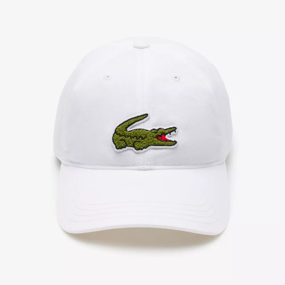 Lacoste Black Cotton Twill Cap