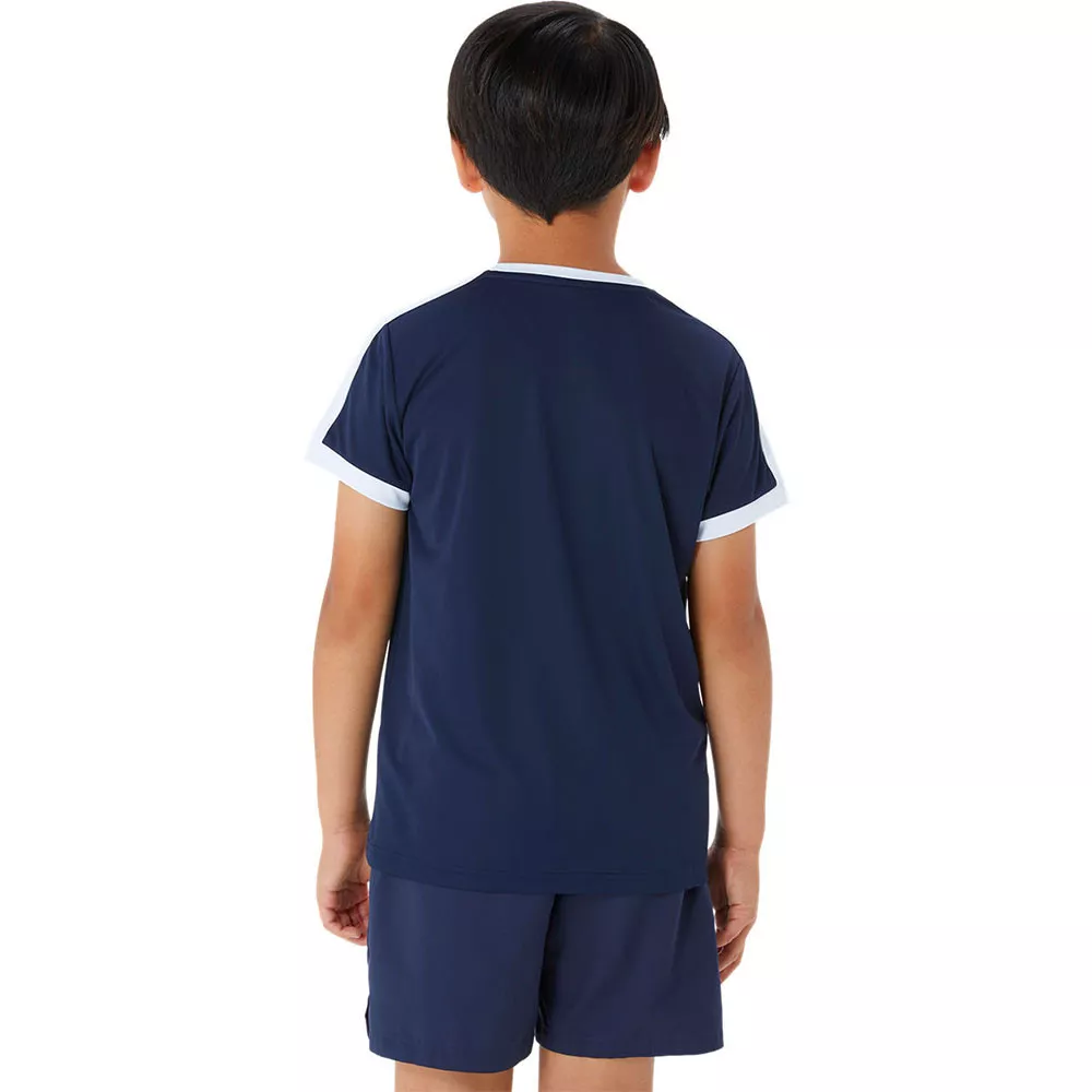 Asics Boys Navy Blue T-Shirt