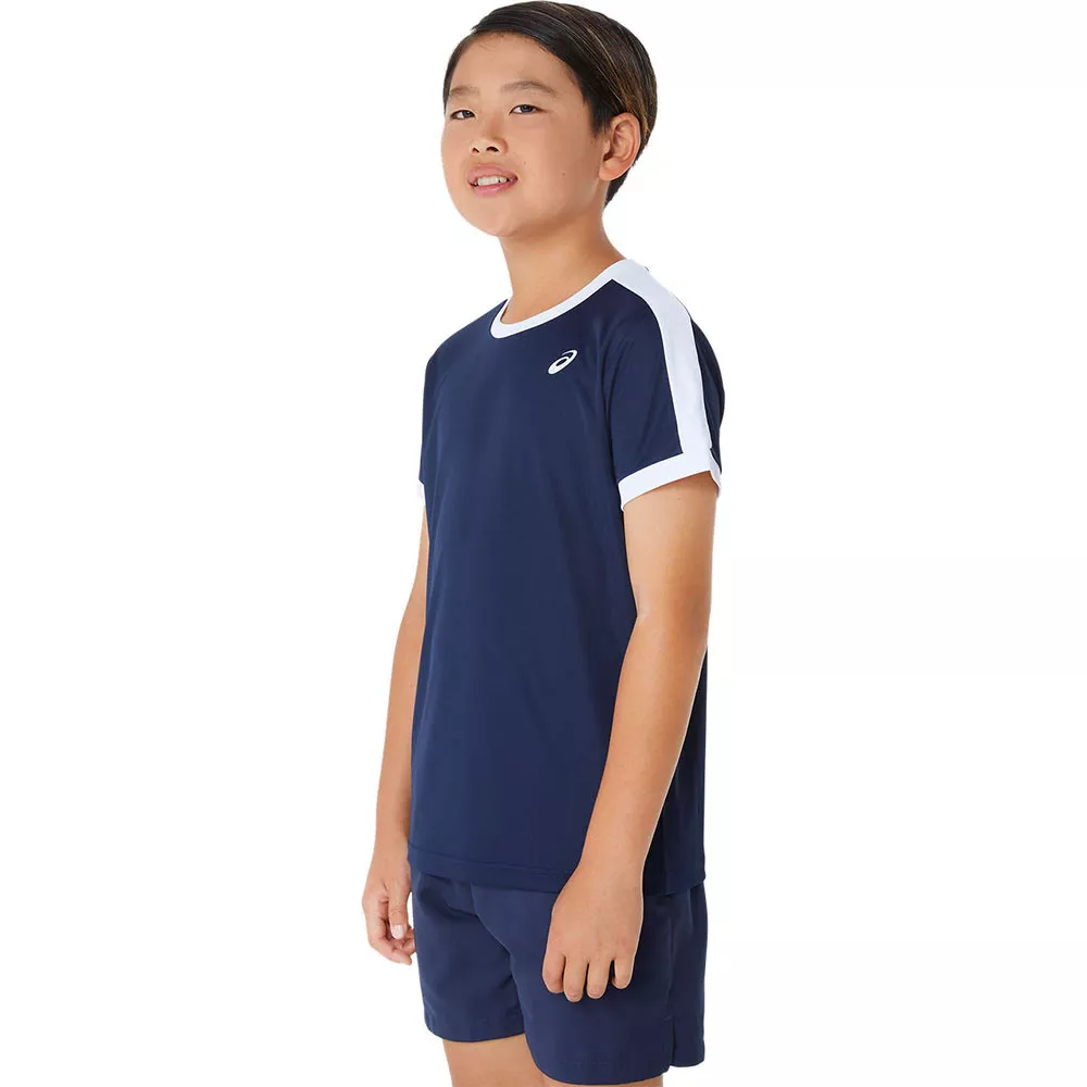 Asics Boys Navy Blue T-Shirt