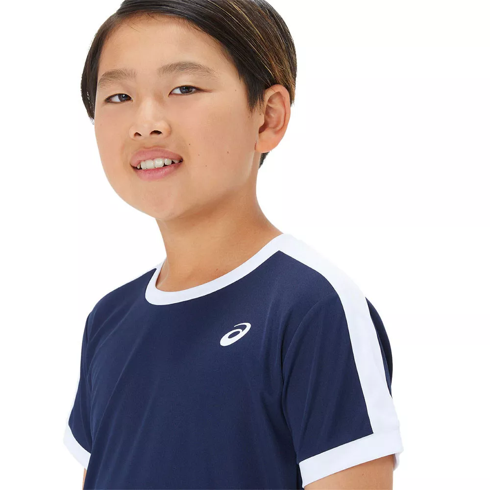 Asics Boys Navy Blue T-Shirt