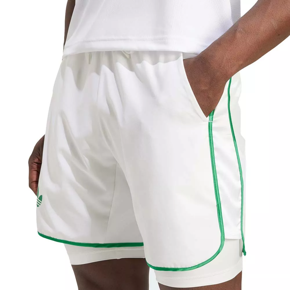 Adidas Pro 2N1 White Short