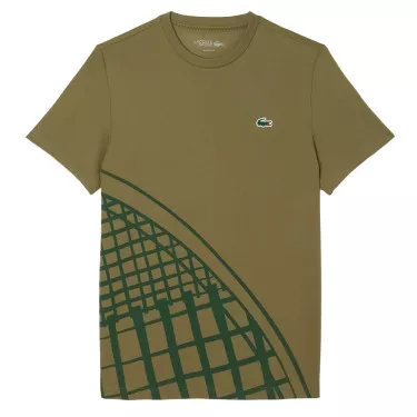 Lacoste Ultra Dry Printed White Ecru T-shirt