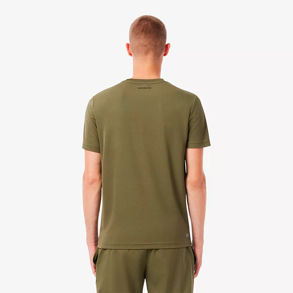 Lacoste Ultra Dry Printed White Ecru T-shirt