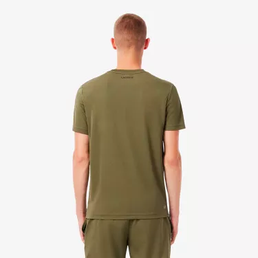 Lacoste Ultra Dry Printed White Ecru T-shirt