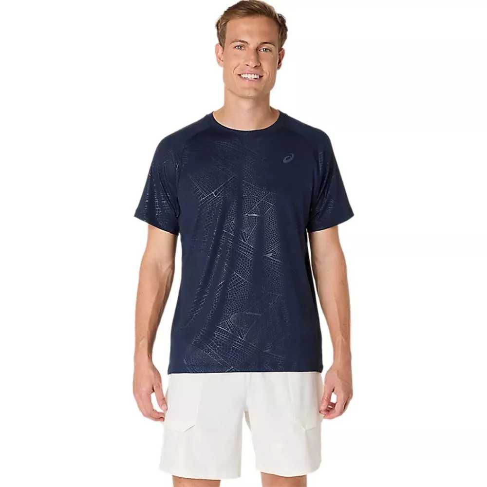 Asics Game All Over T-Shirt Cream