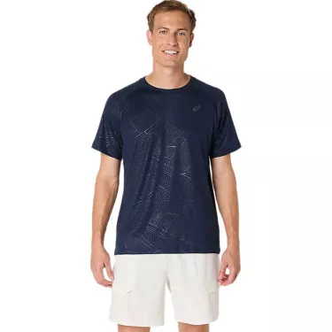 Asics Game All Over T-Shirt Cream