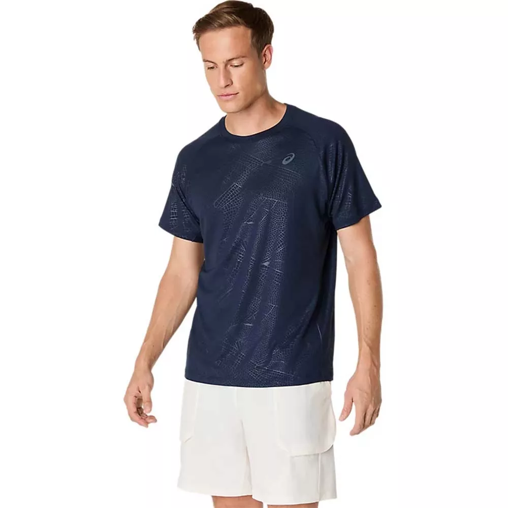 Asics Game All Over T-Shirt Cream