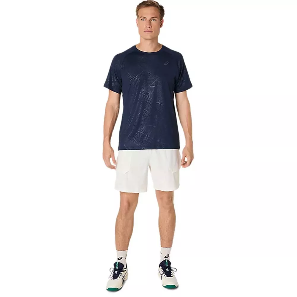Asics Game All Over T-Shirt Cream