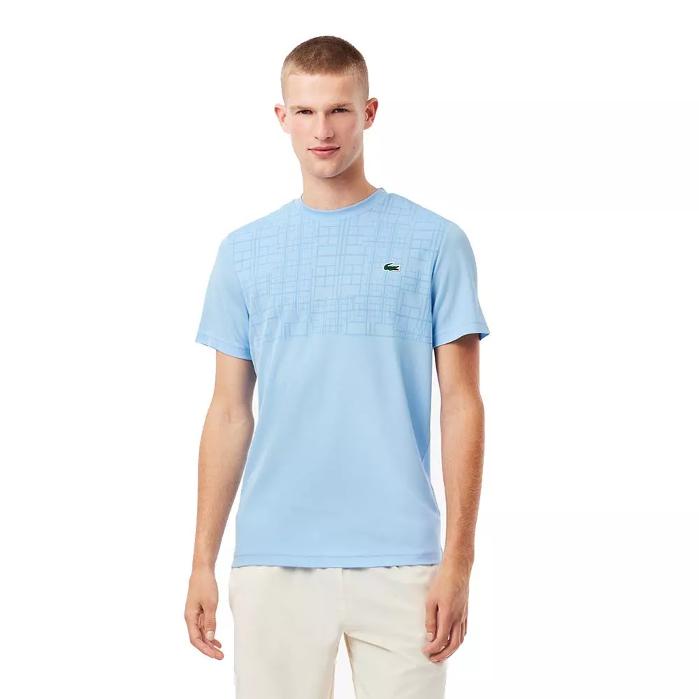 Lacoste Tennis Novak Djokovic Ultra Dry Printed Black T-shirt